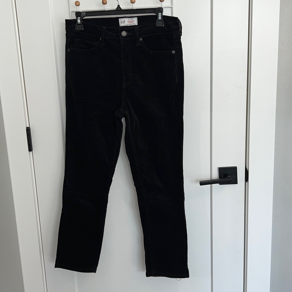 Gap High Rise Velveteen Jeans